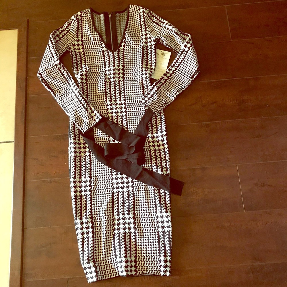 Hounds tooth dress